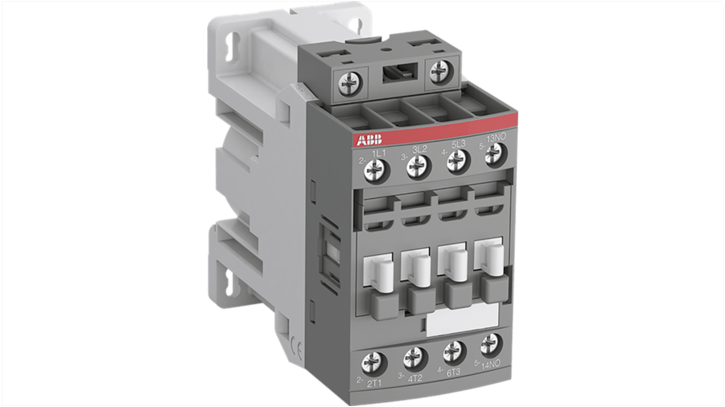 Contattore Unità di controllo ABB, serie 1SBL15, 3 poli, 3NO/1NC, 28 A, 5,5 kW, bobina 24 V c.c.