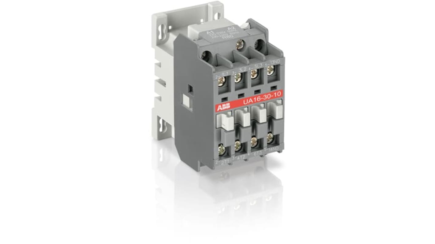 ABB 1SBL18 Contactor, 110 V ac Coil, 3-Pole, 16 A, 4NO