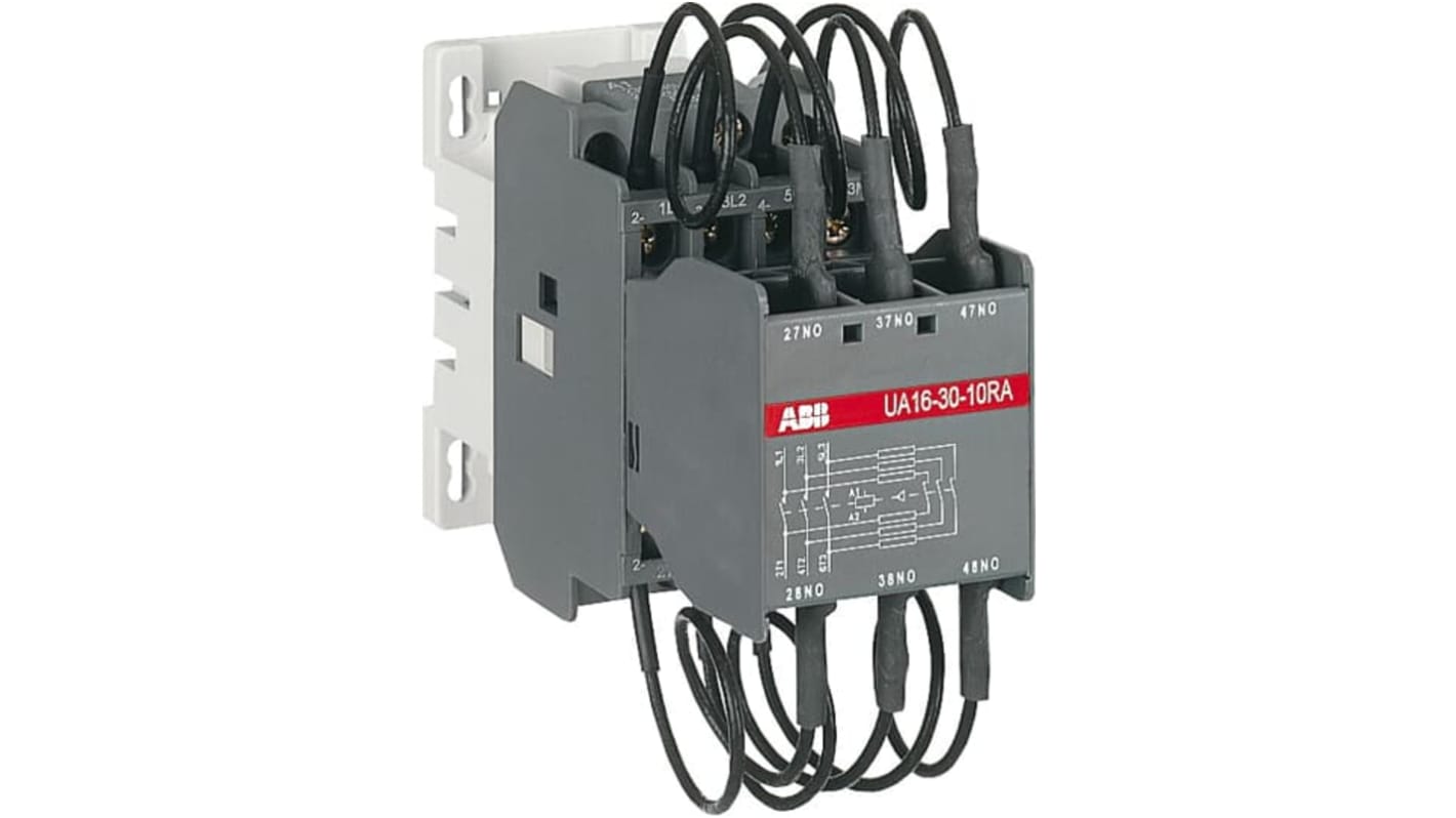 ABB 1SBL18 Series Contactor, 240 V ac Coil, 3-Pole, 16 A, 4NO