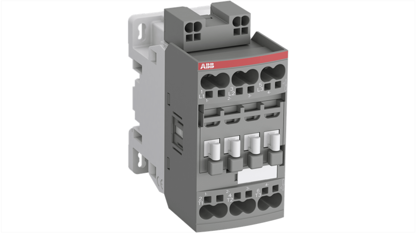 ABB 1SBL23 Series Contactor, 24 → 60 V ac/dc Coil, 3-Pole, 45 A, 11 kW, 3NO/1NC