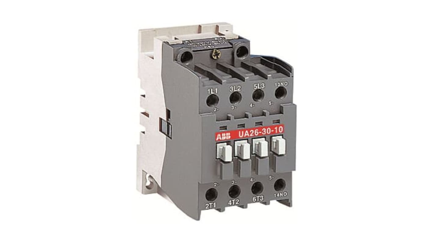 ABB 1SBL24 Contactor, 24 V ac Coil, 3-Pole, 26 A, 4NO