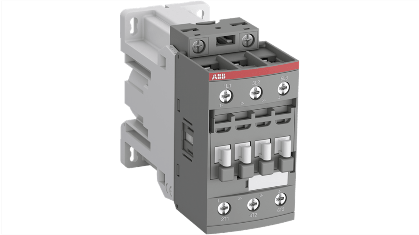 ABB 1SBL2 Contactor, 24 V dc Coil, 3-Pole, 50 A, 18.5 kW, 3NO