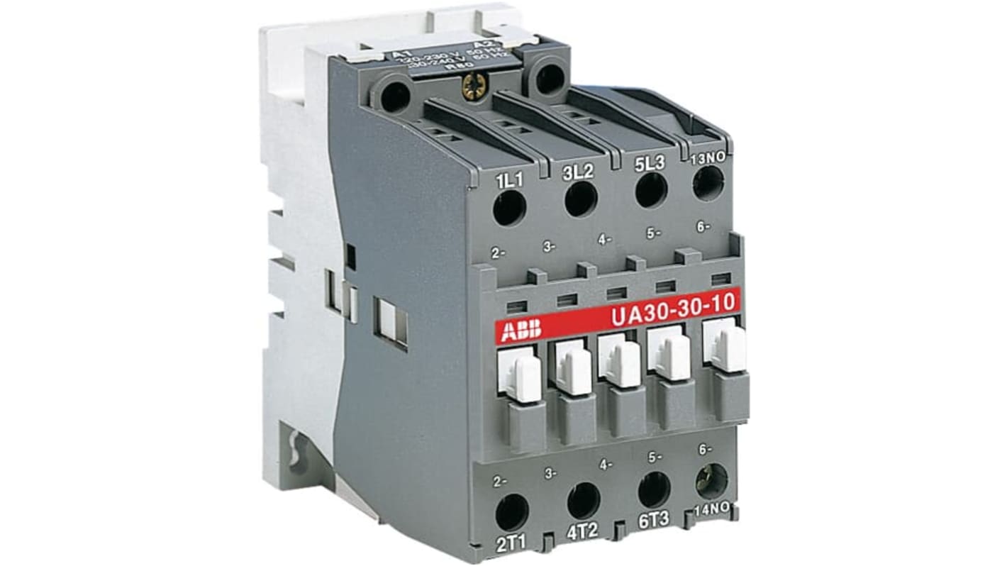 ABB 1SBL2 Leistungsschütz / 220 → 230 V AC Spule, 3 -polig 4NO / 30 A, Steuereinheit