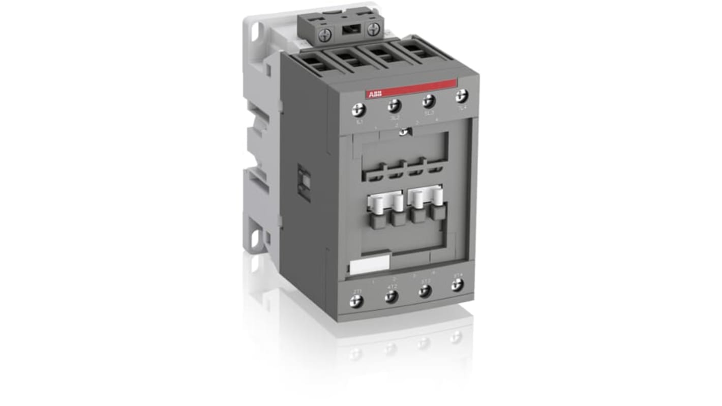 ABB 1SBL34 Contactor, 24 → 60 V ac/dc Coil, 4-Pole, 70 A, 18.5 kW, 4NO