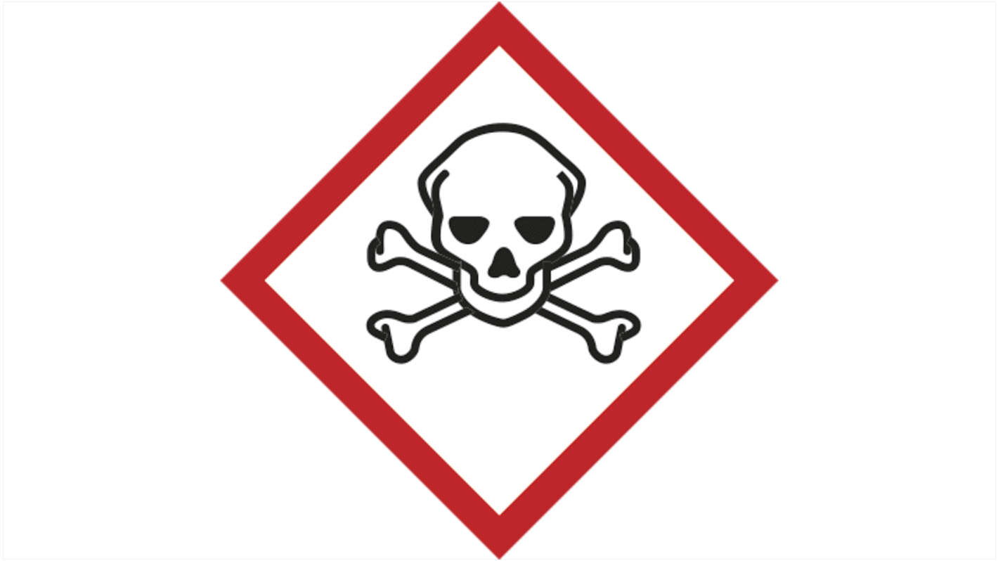 Etichetta di sicurezza Materiale tossico "Toxic Label", Adesiva