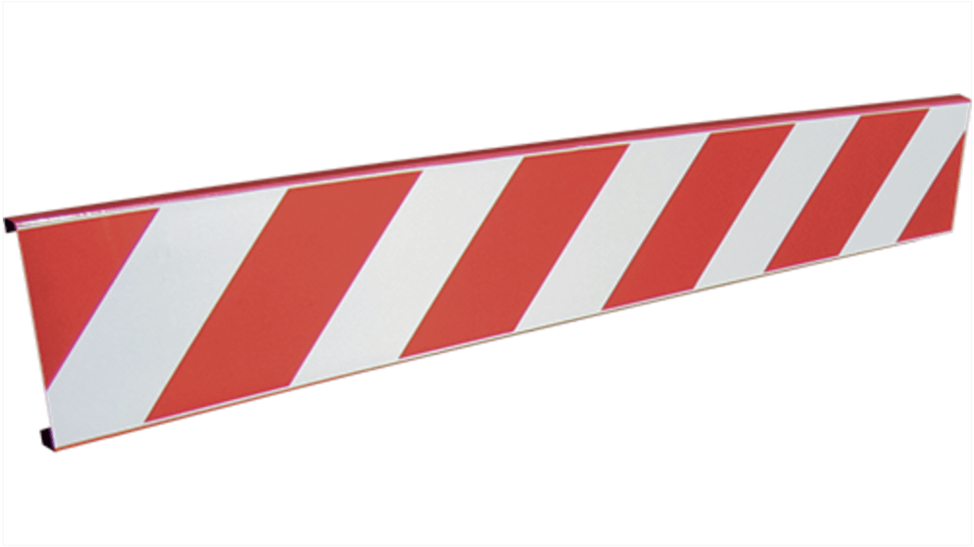 Barriera di sicurezza Cartelli Segnalatori in Metallo, col. Rosso/Bianco