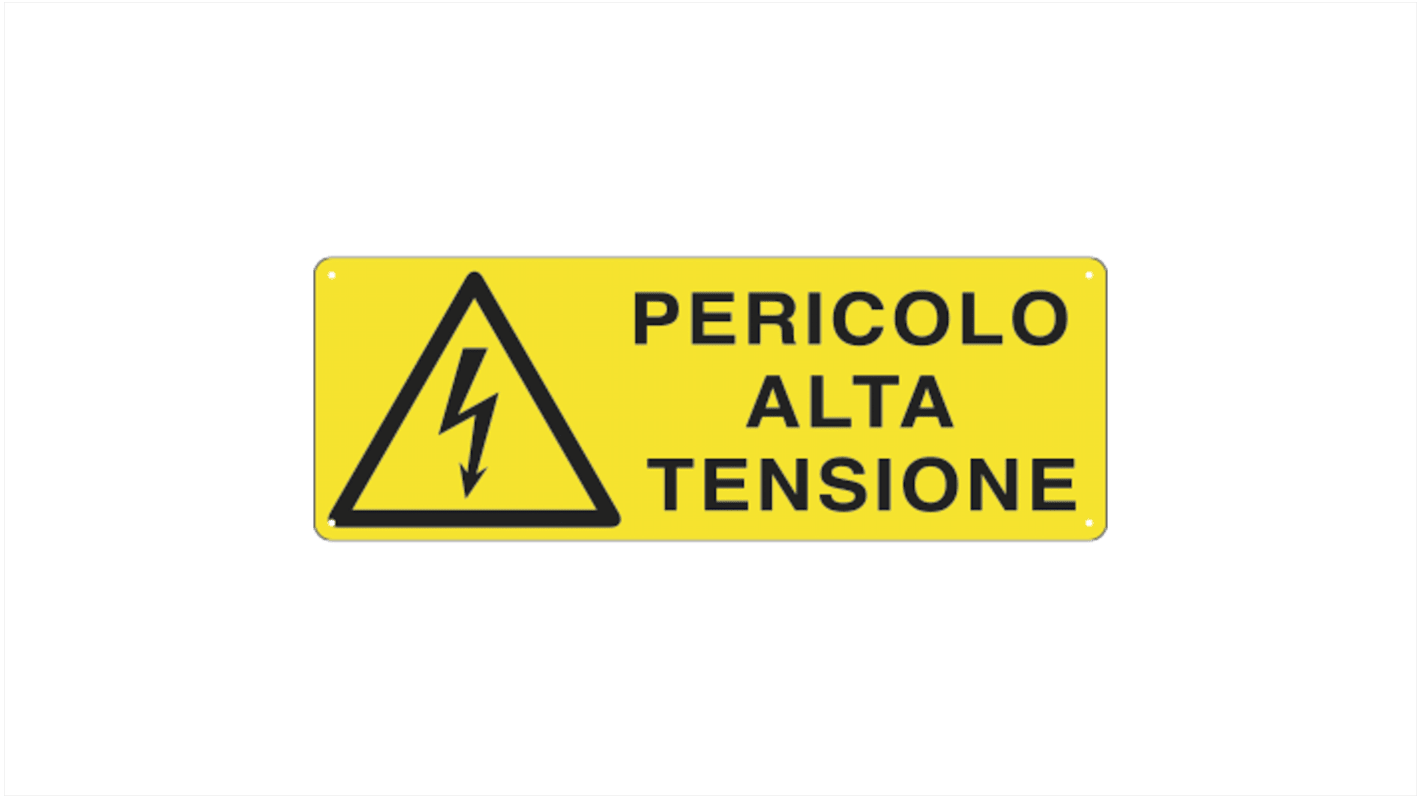 Pericolo elettrico "Pericolo Alta Tensione", in Italiano