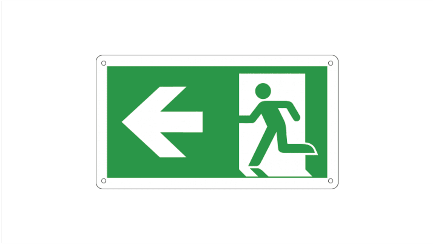 Segnale d'uscita, Emergency Exit - Left Arrow Uscita di sicurezza a sinistra