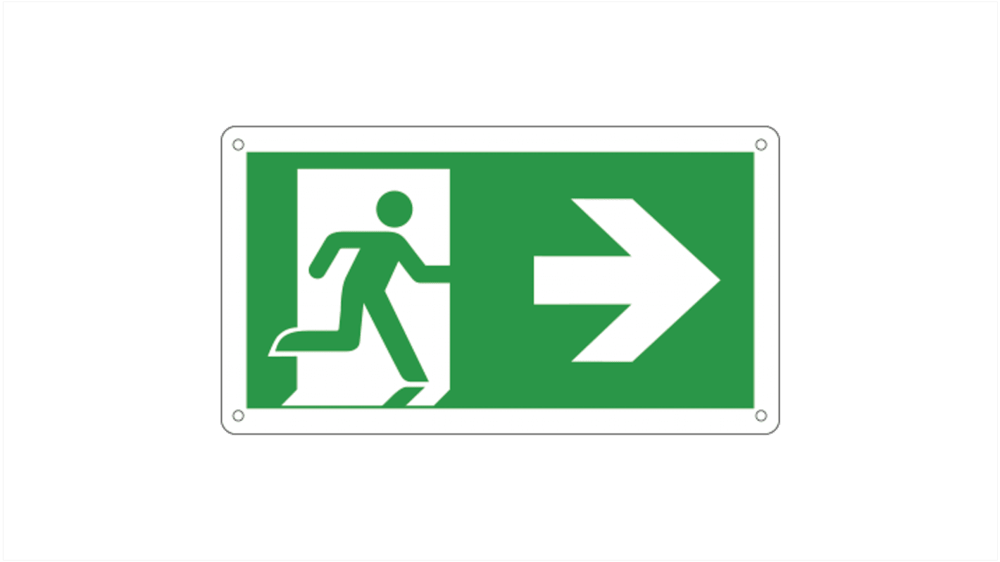Segnale d'uscita, Emergency Exit - Right Arrow Uscita di emergenza a destra