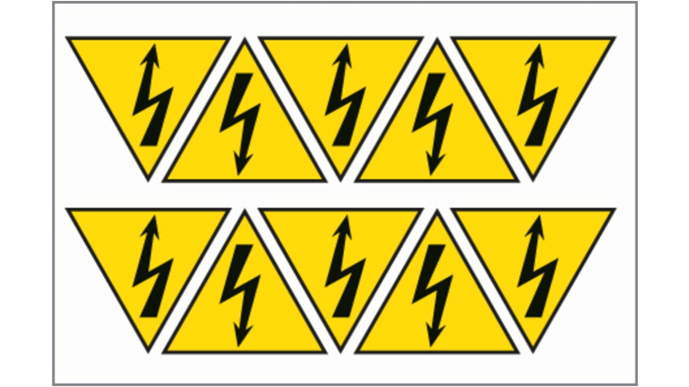 Etichetta di sicurezza Pericolo elettricità "Electrical Hazard", Adesiva
