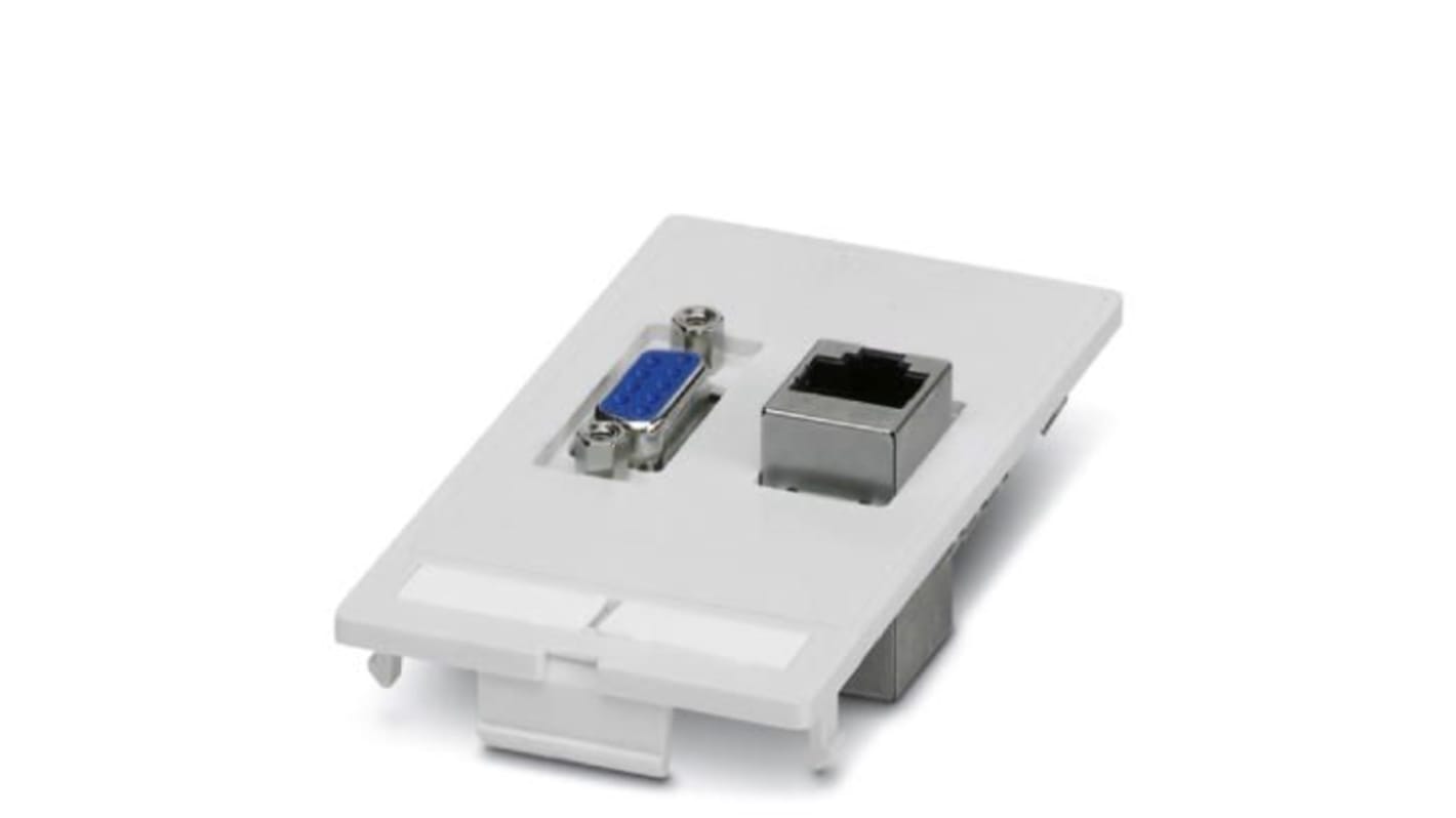 Phoenix Contact Cat5e RJ45 Data Front Plate,With Shielded Shield Type