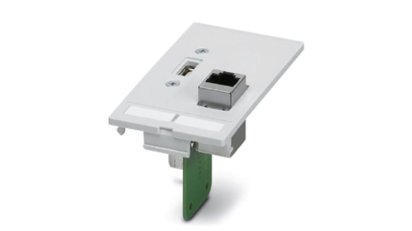 Phoenix Contact Cat5e RJ45 Data Front Plate,With Shielded Shield Type