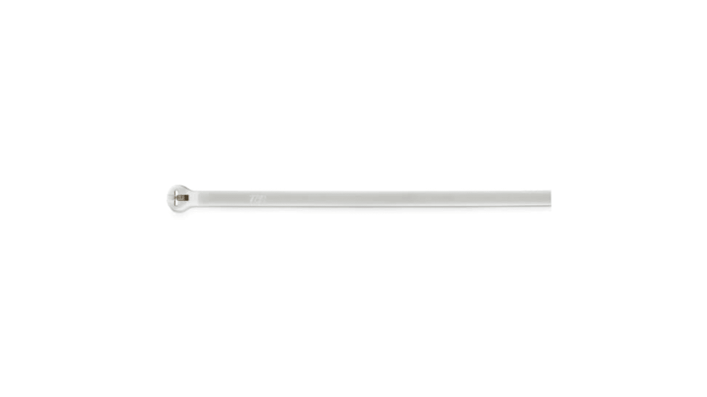 ABB Cable Ties, Cable Tray, 140mm x 3.6 mm, White Nylon