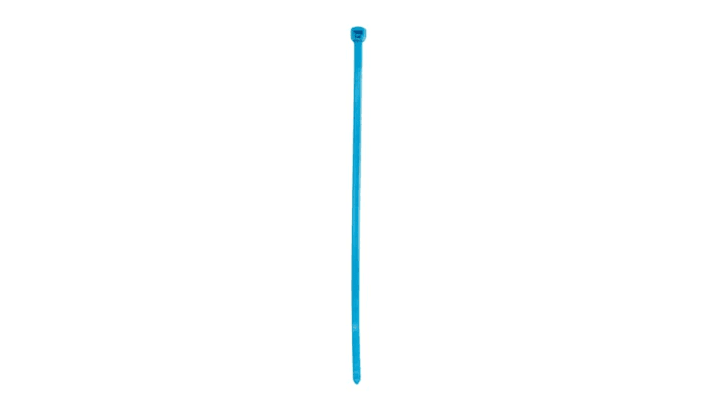 ABB Cable Ties, , 135.6mm x 2.4 mm, Blue Nylon