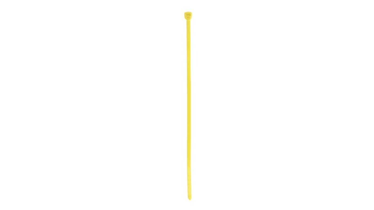 Bridas ABB de Nylon 66 Amarillo, 374.6mm x 7,5 mm, Brida