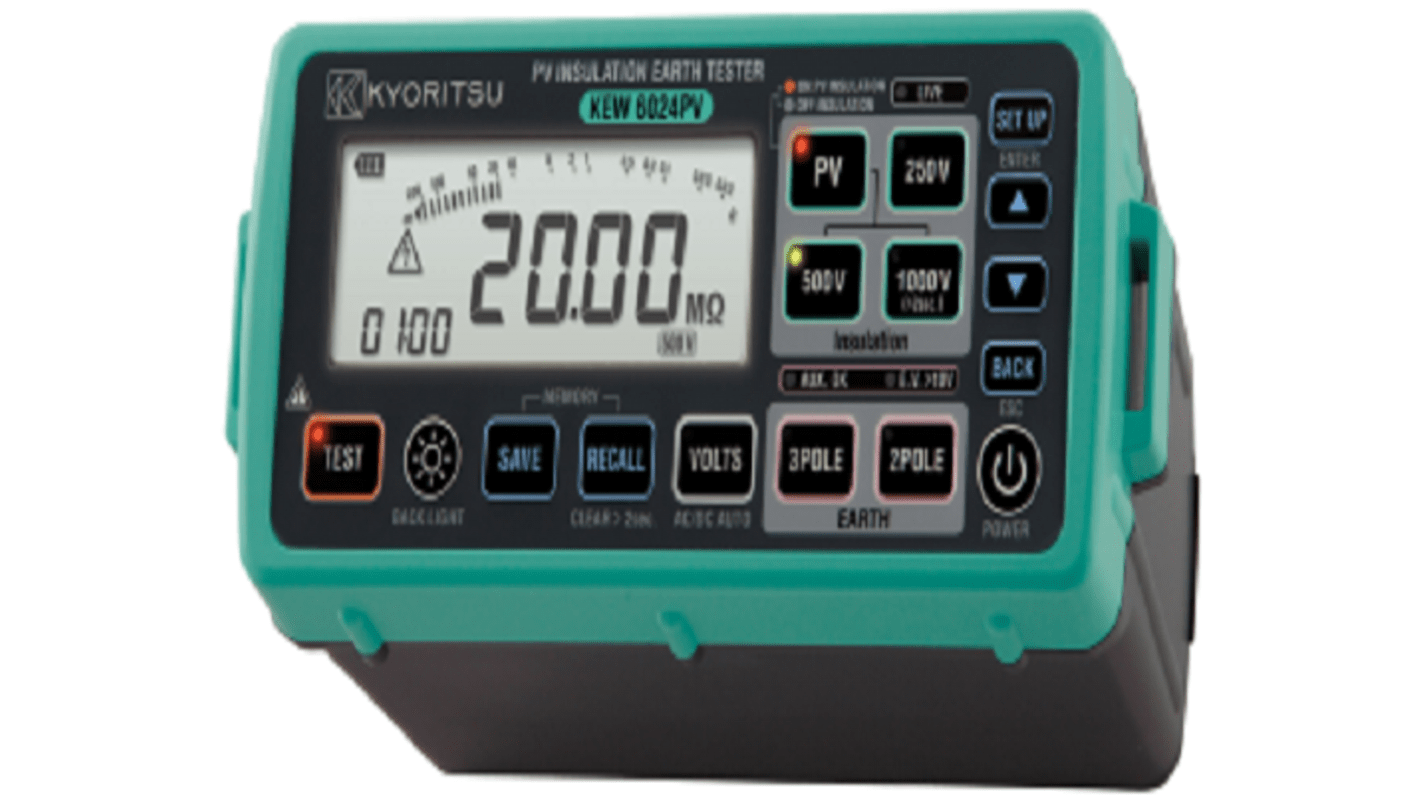 Kyoritsu K6024PV Insulation Resistance Tester, 250V Min, 1000V Max