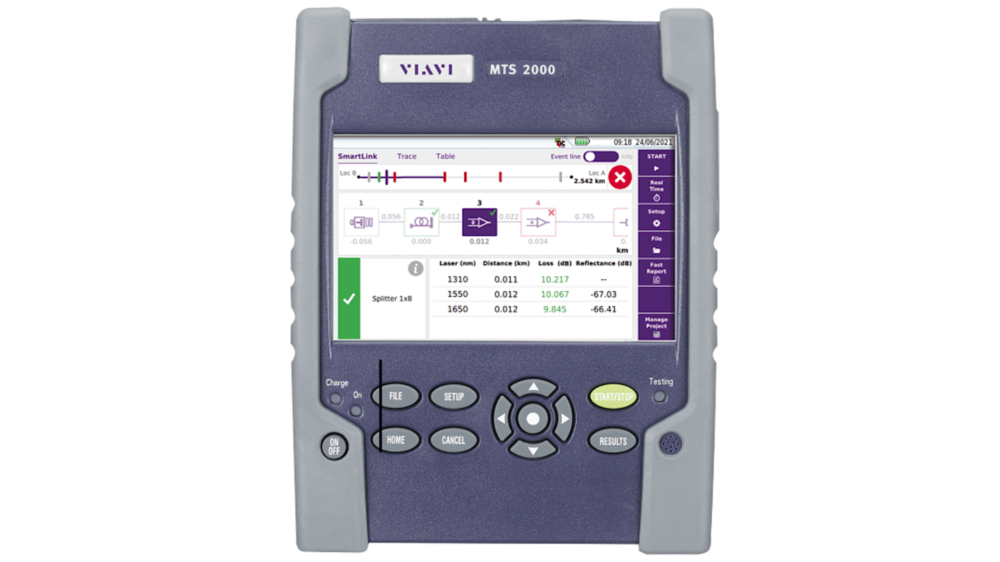 Viavi MTS2000 Fibre Optic Optical Power Meter RS