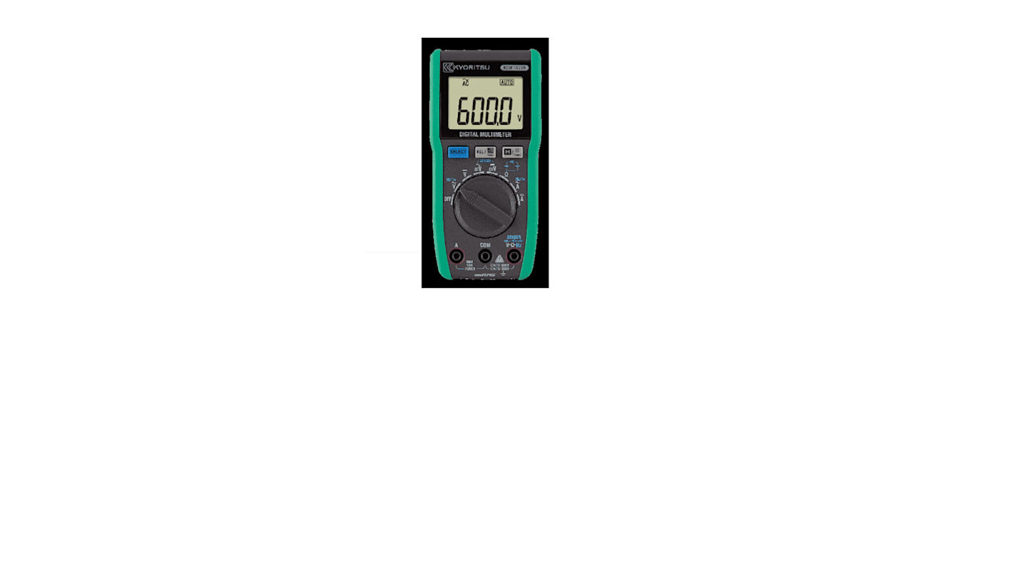 Kyoritsu Hand Digital-Multimeter 600V ac / 10A ac, DKD/DAkkS-kalibriert