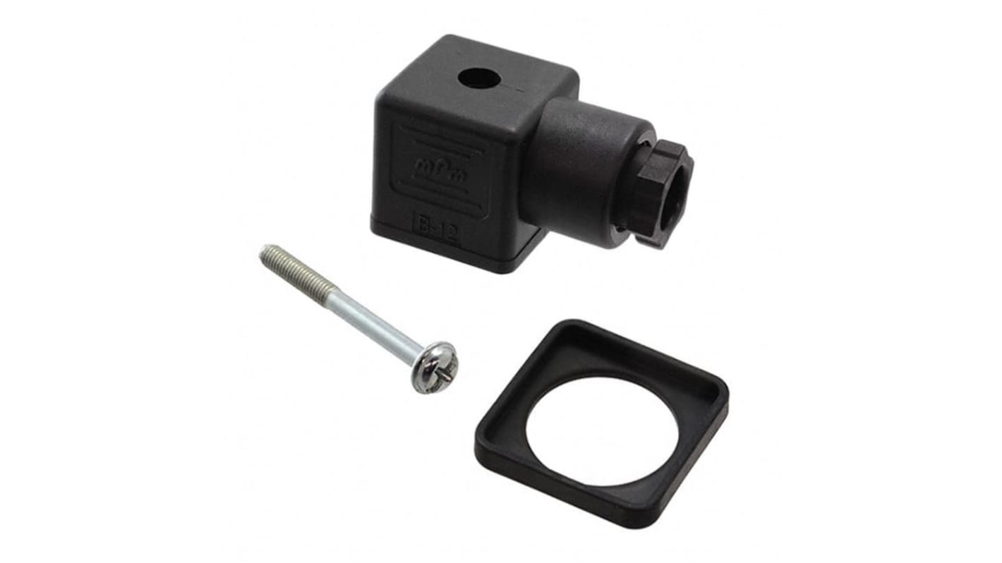 Konektor pro solenoidy podle normy DIN 43650, formát pólů: 2P, 3P, 250 V