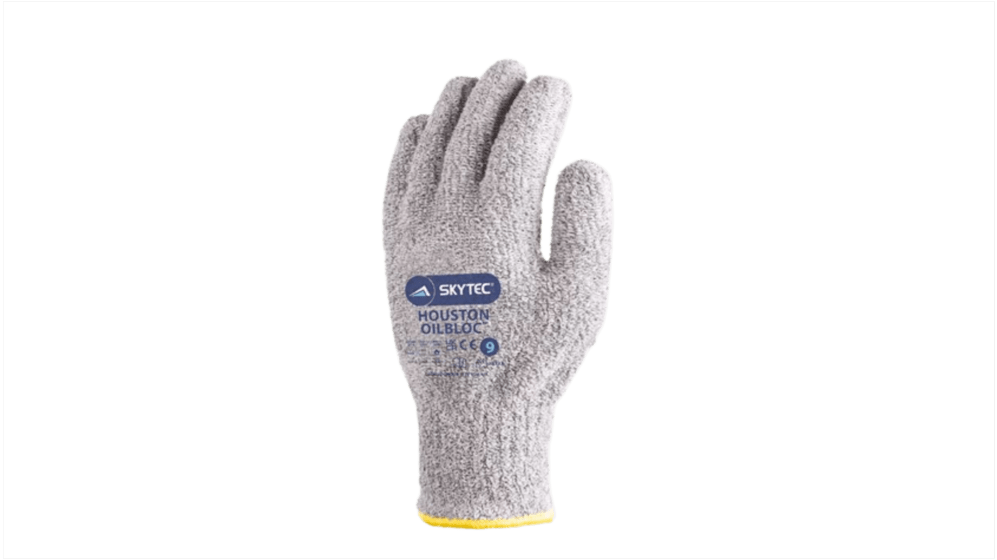 Skytec Grey Nylon, PVC Work Gloves, Size 10, Terry Cotton Coating