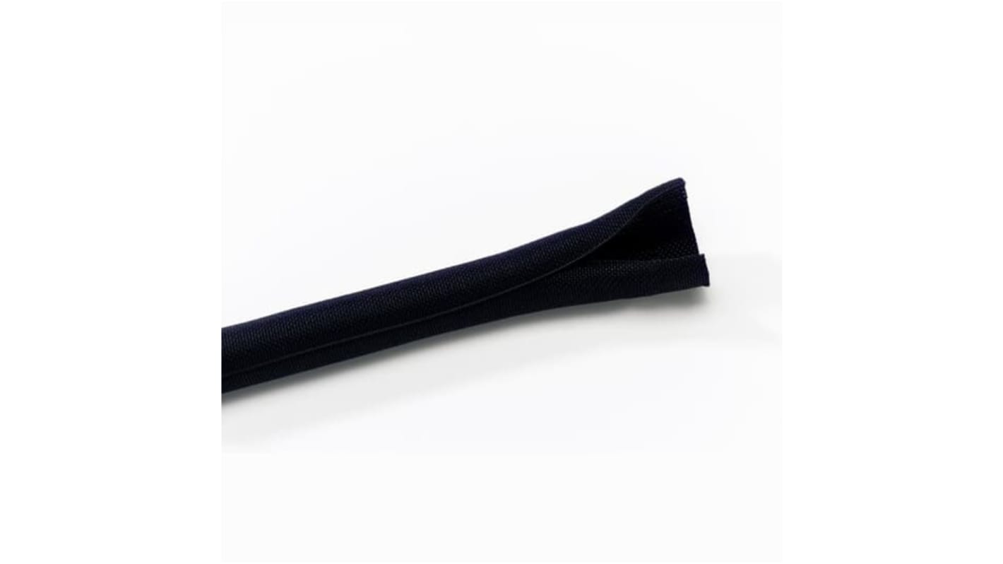 Gaine Tressée 32mm ABB, Noir en Polyester, 15m