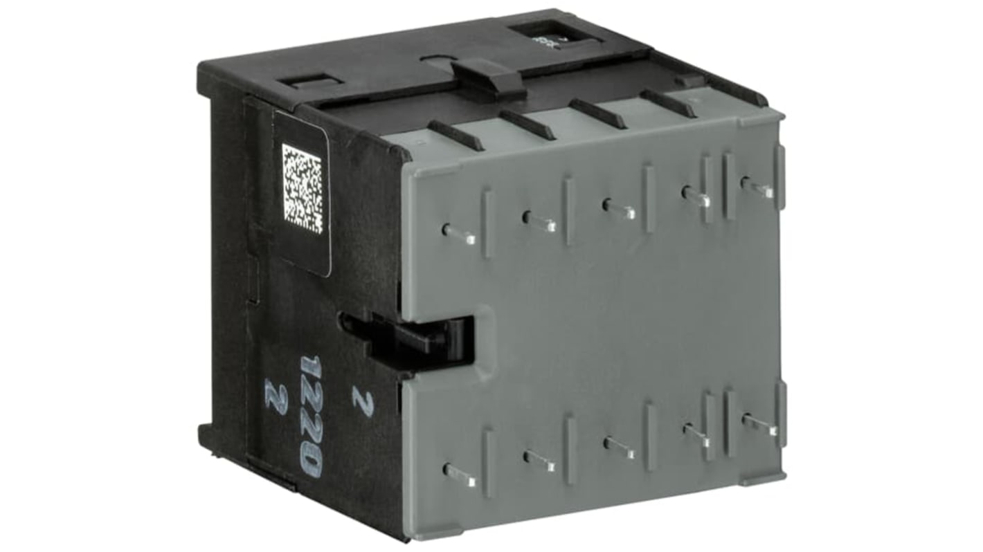 ABB GJL121 Series Contactor, 24 V ac Coil, 3-Pole, 12 A, 4 kW, 3NO/1NC