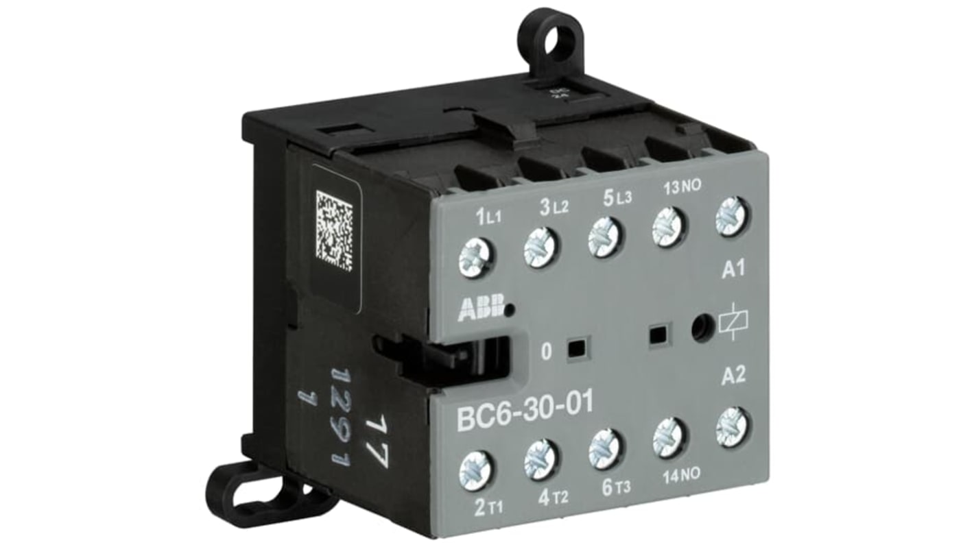 Contattore Unità di controllo ABB, serie GJL121, 3 poli, 3NA/1NC, 20 A, 4 kW, bobina 220 → 240 V dc