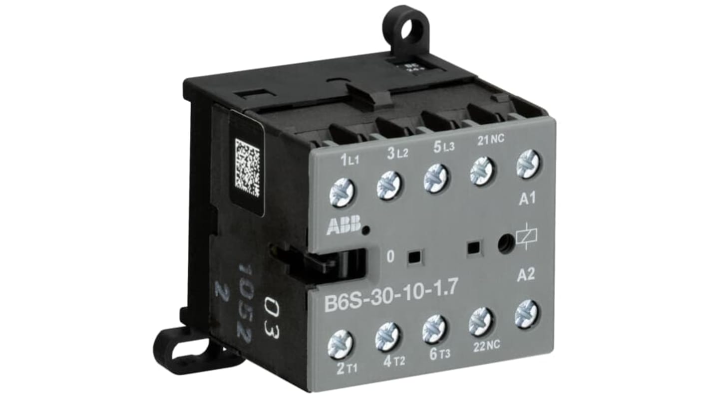 Contattore Unità di controllo ABB, serie GJL121, 3 poli, 4NO, 20 A, 4 kW, bobina 32 V CC