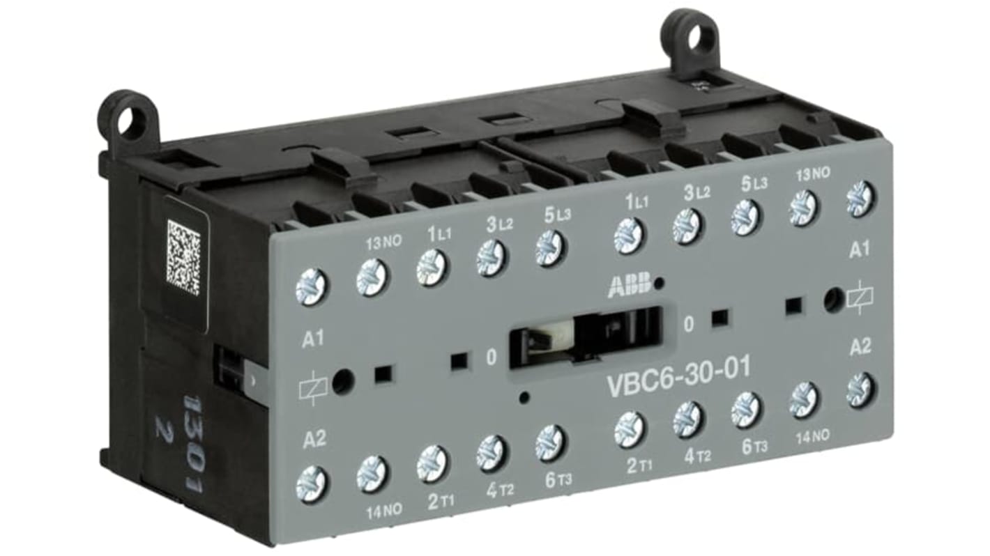 ABB GJL121 Series Contactor, 48 V dc Coil, 3-Pole, 20 A, 4 kW, 3N0/1NC