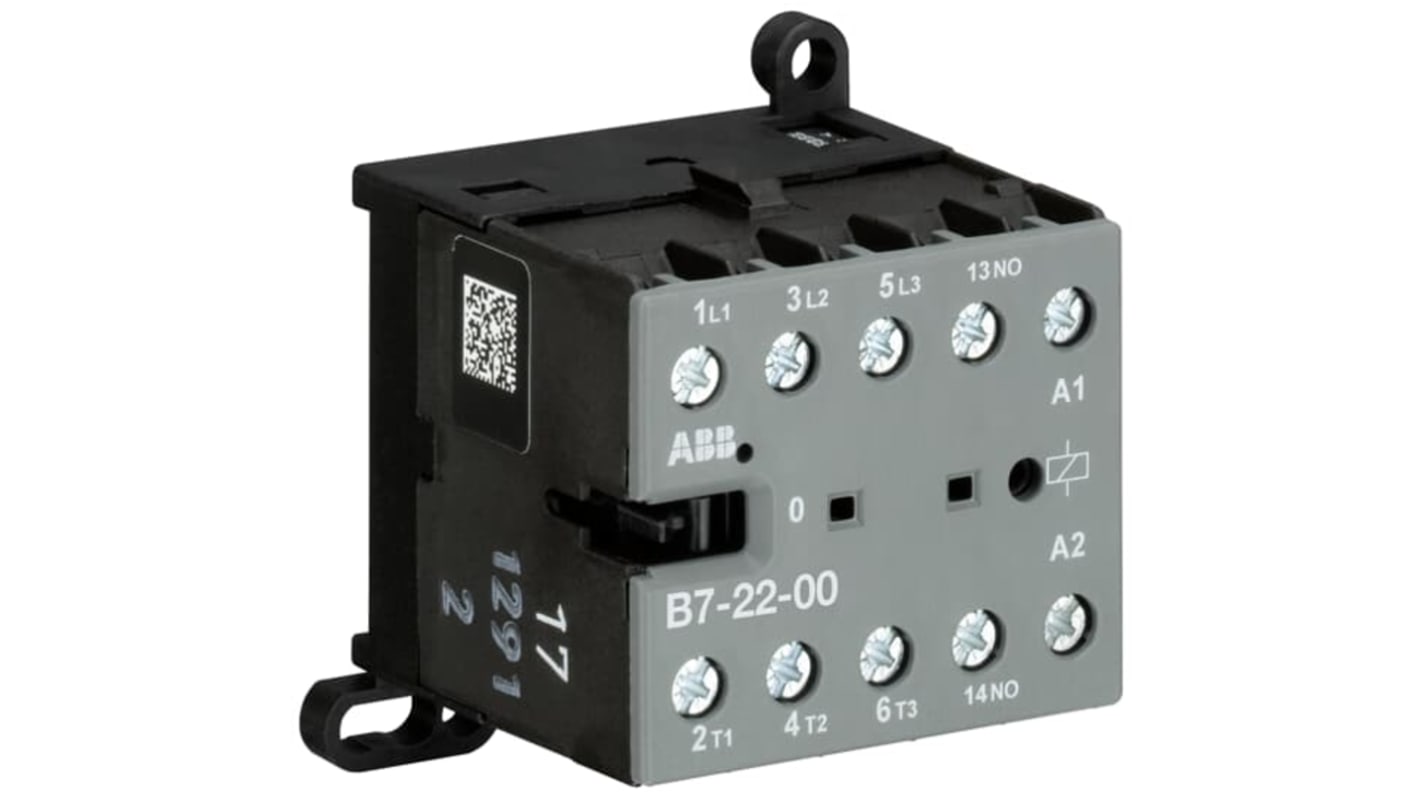 ABB GJL131 Contactor, 220 → 240 V ac Coil, 4-Pole, 20 A, 5.5 kW, 2NO/2NC