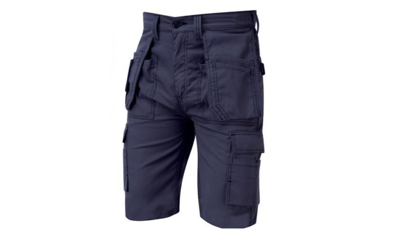 Pantaloncini da lavoro di col. Blu Navy Orn 2080, vita 32poll Uomo, in 35% cotone, 65% poliestere, con vita