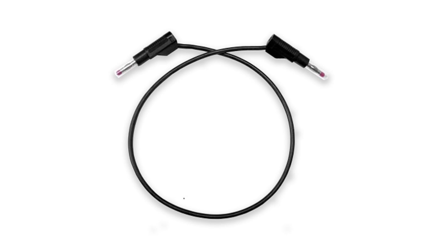 Cables de prueba Mueller Electric de color Negro, Conector, 1kV, 20A, 914.4mm