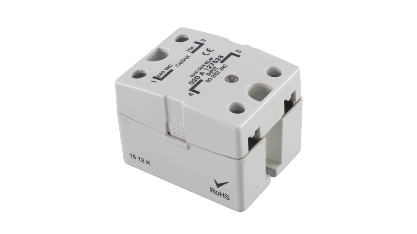 RS PRO Solid State Relay, 90 Amps Load, Panel Mount, Surface Mount, 480