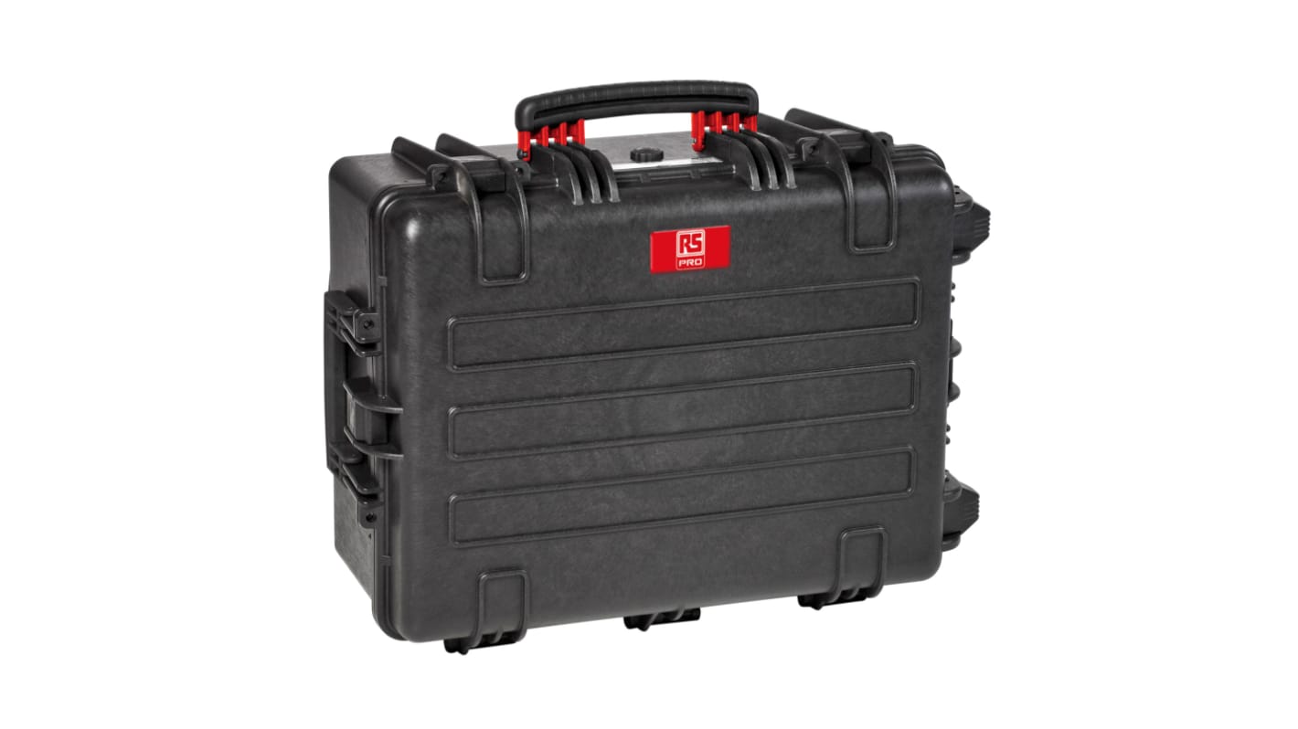 RS PRO Waterproof Plastic, Polymer Watertight Case With Wheels, 627 x 475 x 292mm