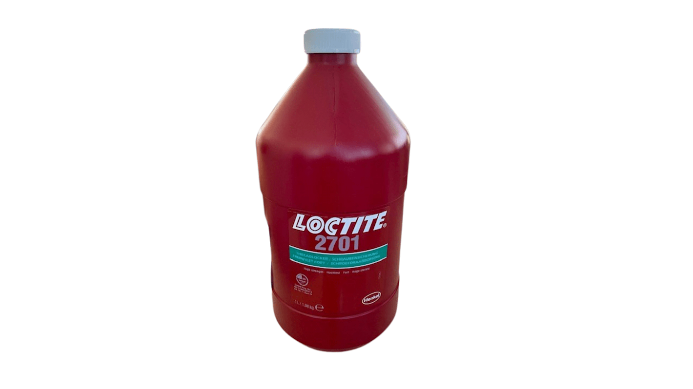 Loctite Loctite 2701 Green Thread lock, 1 L, 4 → 25 min Cure Time