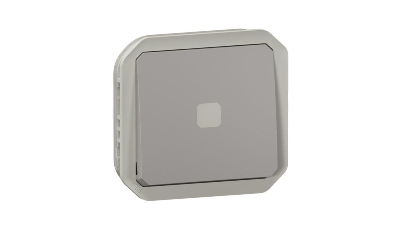 Interrruptor, Gris, Montaje Pared, IP55, Legrand 069504L