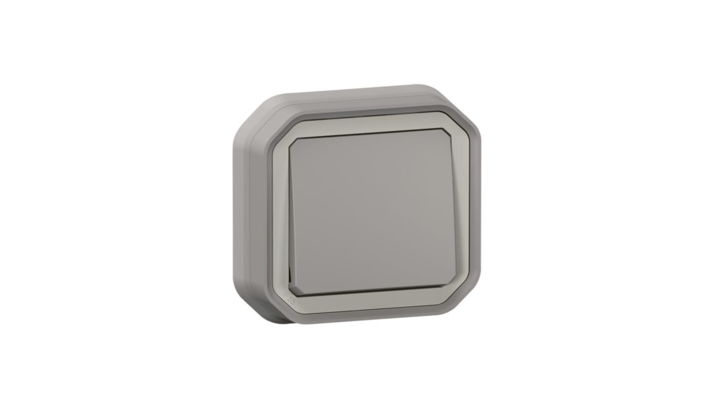 Interrruptor, Gris, Montaje Pared, IP55, Legrand 069820L