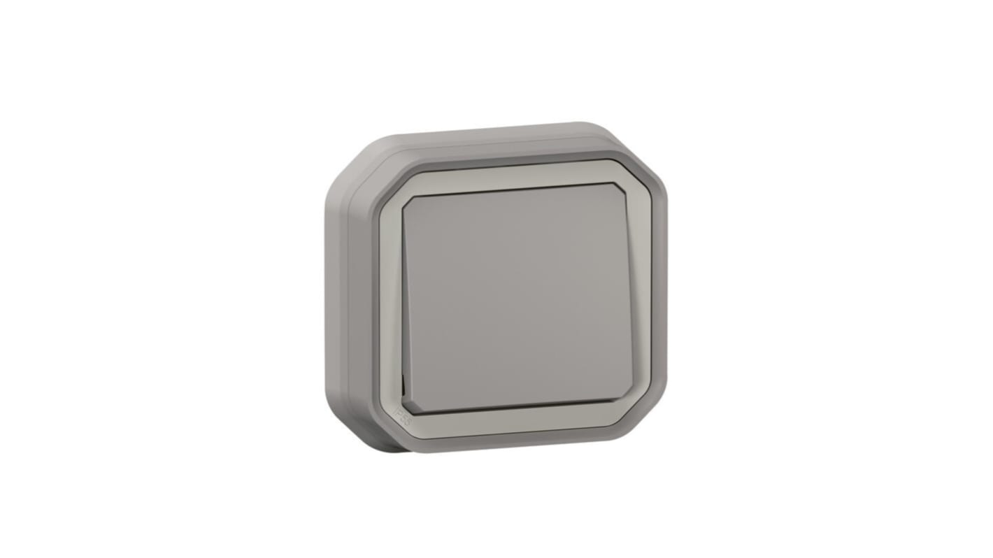 Interrruptor, Gris, Montaje Pared, IP55, Legrand 070030