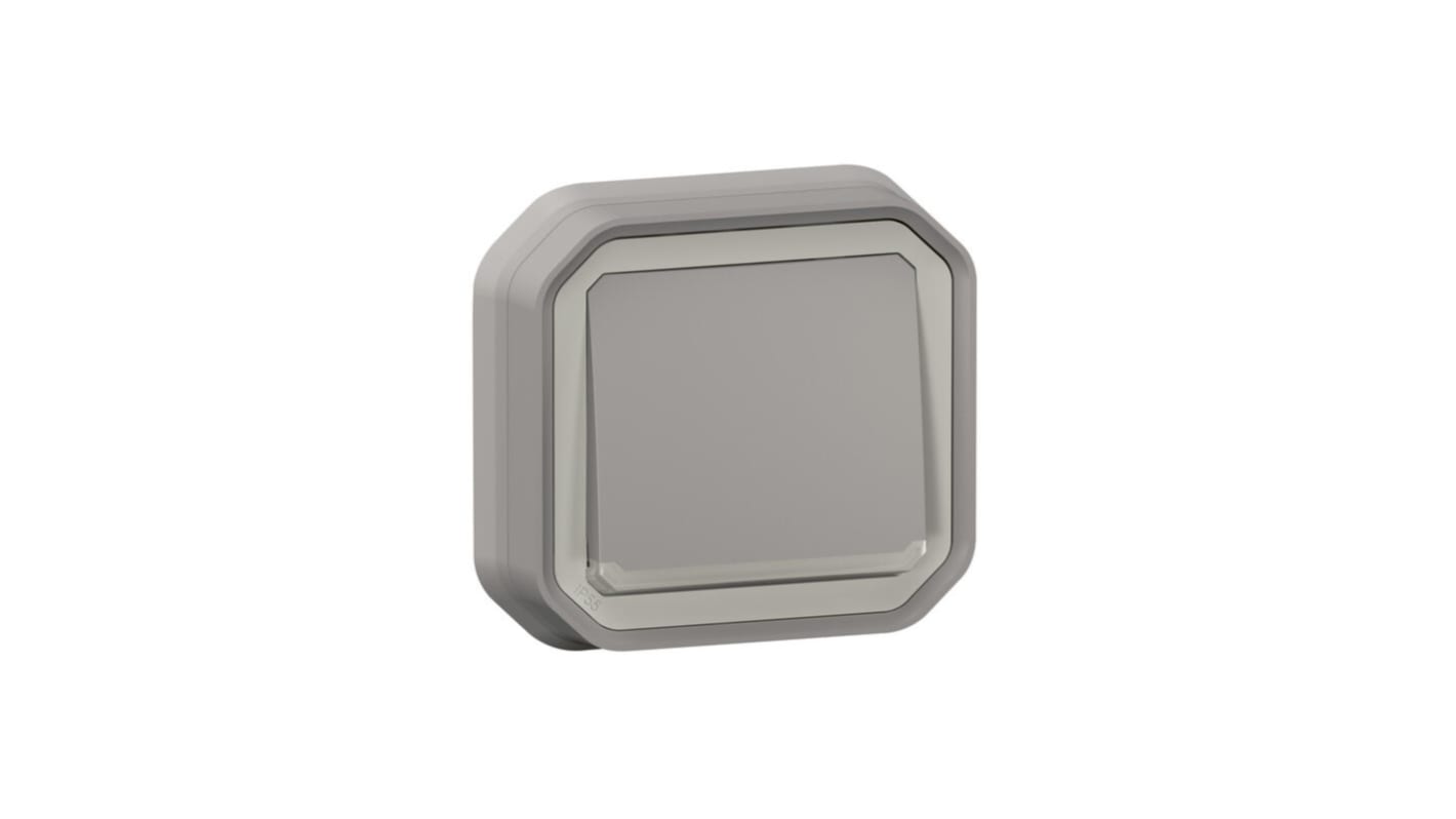 Interrruptor, Gris, Montaje Pared, IP55, Legrand 070070