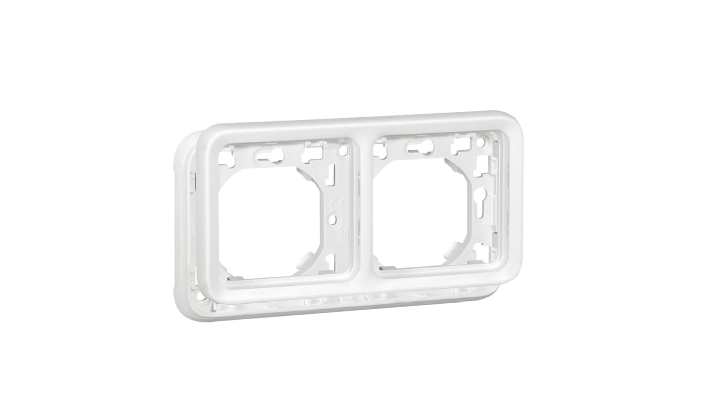 Legrand White Thermoplastic Back Boxes, IP55, 2 Gangs