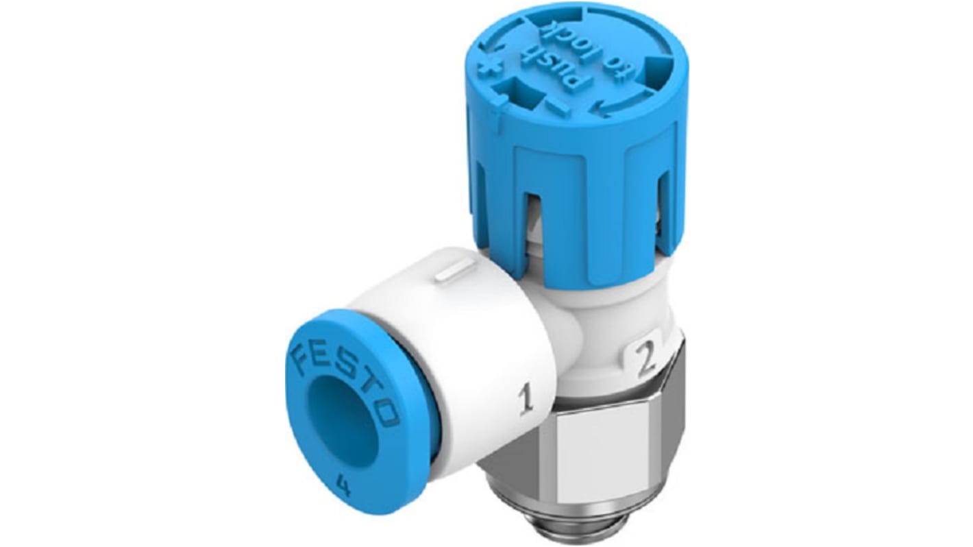 Festo Manual Flow Control Pneumatic Manual Control Valve VFOE Series, Metric M5, M5, III B