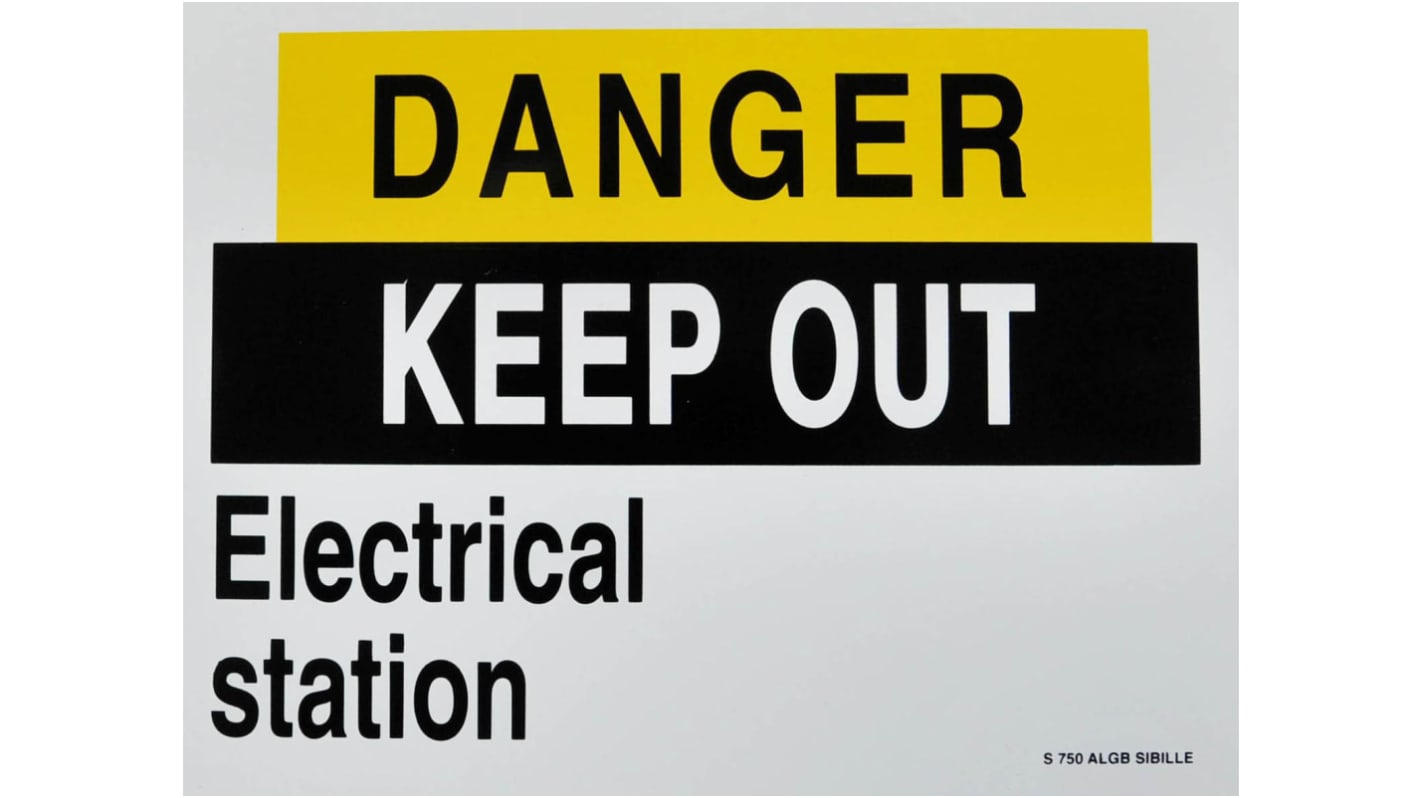Poster di sicurezza Alluminio Pericolo - Non entrare Penta, Francese, 185 x 135mm