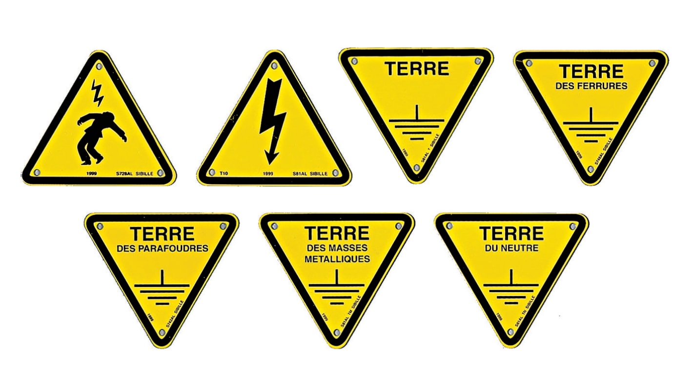 Etiquette de danger Penta avec pictogramme : Risque électrique