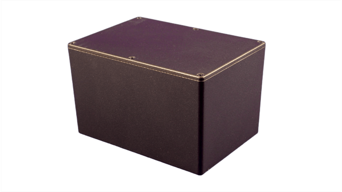 Hammond 1550 Aluminiumdruckguss Installationsdose Schwarz IP54, BxTxH 171mm x 121mm x 101mm