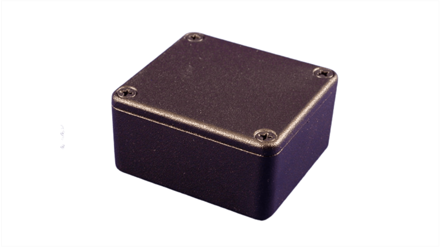 1550QBK Hammond 1550 Series Black Die Cast Aluminium Junction Box