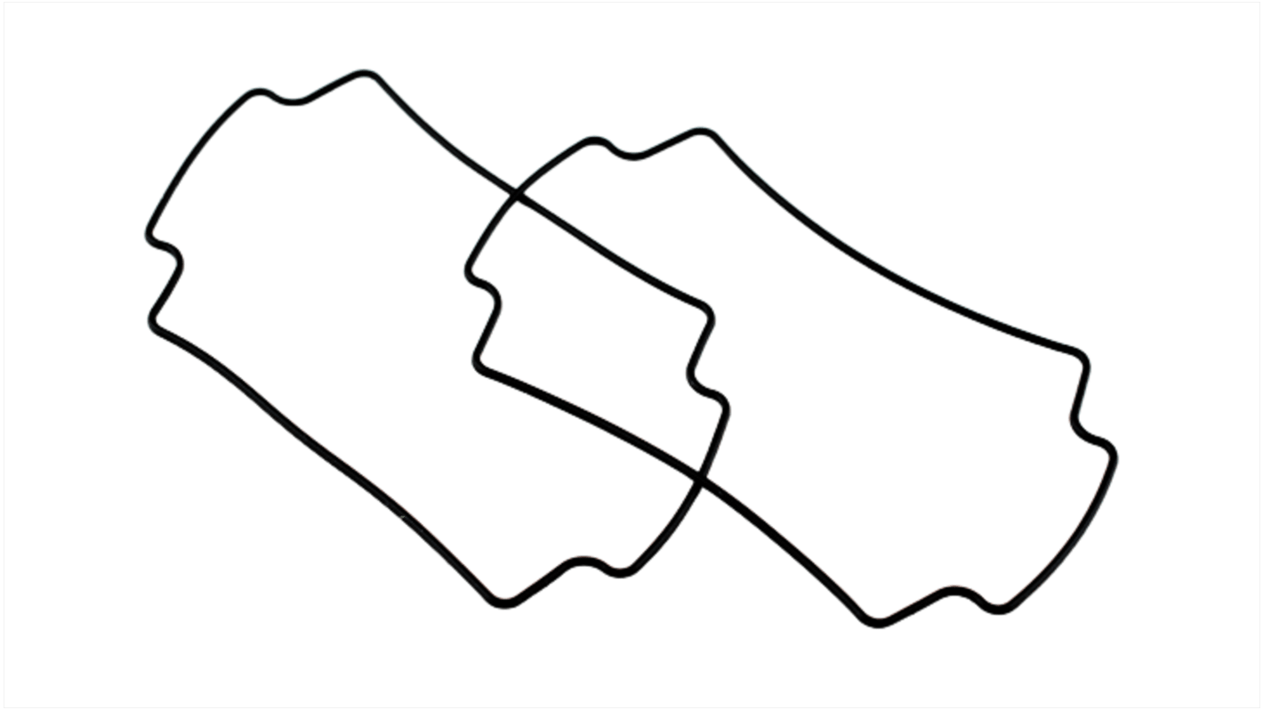 1554FGASKET Hammond ガスケット ガスケット シリコーン 119mm x 89mm RS