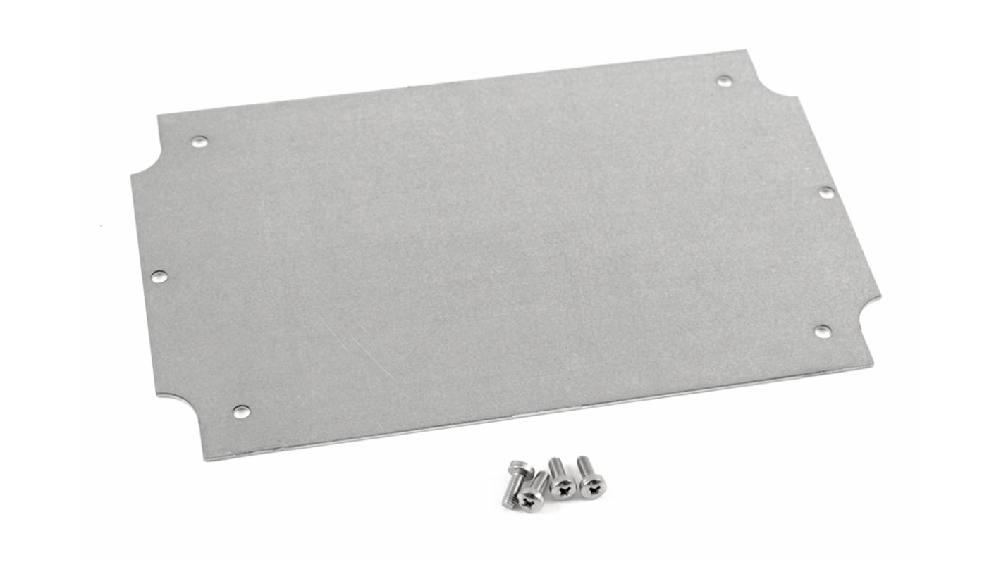 Hammond Steel Mounting Plate, 119mm W, 180mm L for Use with 1554 &amp; 1555 H, H2 &amp; T2 Enclosures, T