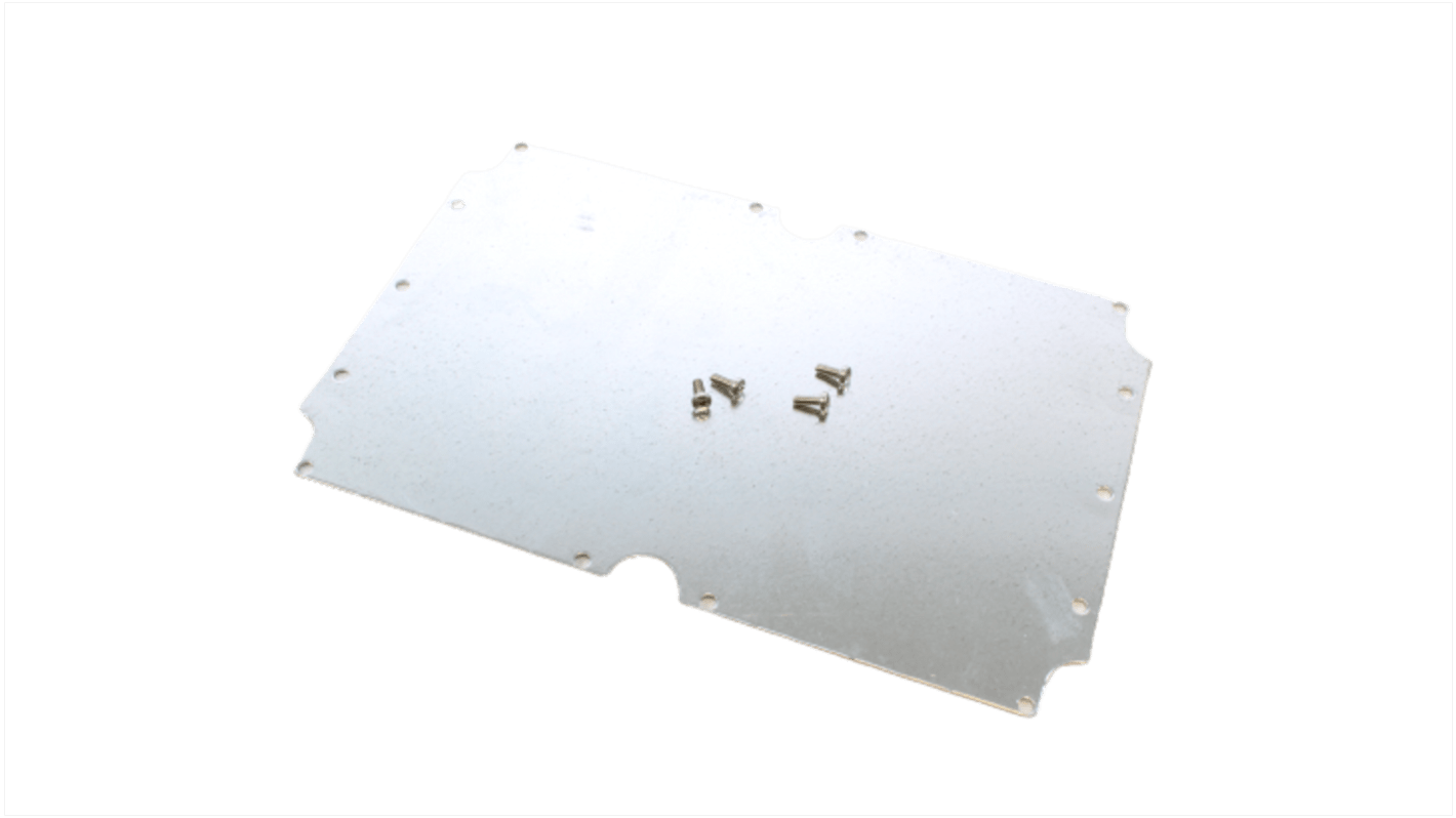 Hammond Steel Mounting Plate, 160mm W, 240mm L for Use with 1554 &amp; 1555 VA, VA2 &amp; VB2 Enclosures, VB