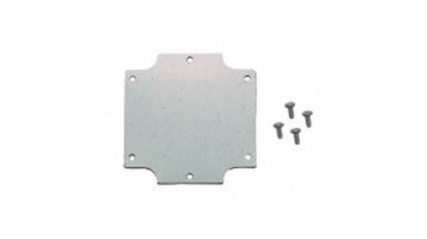 Hammond Steel Mounting Plate, 78mm W, 78mm L for Use with Flanged 1555 EF & E2F Enclosures