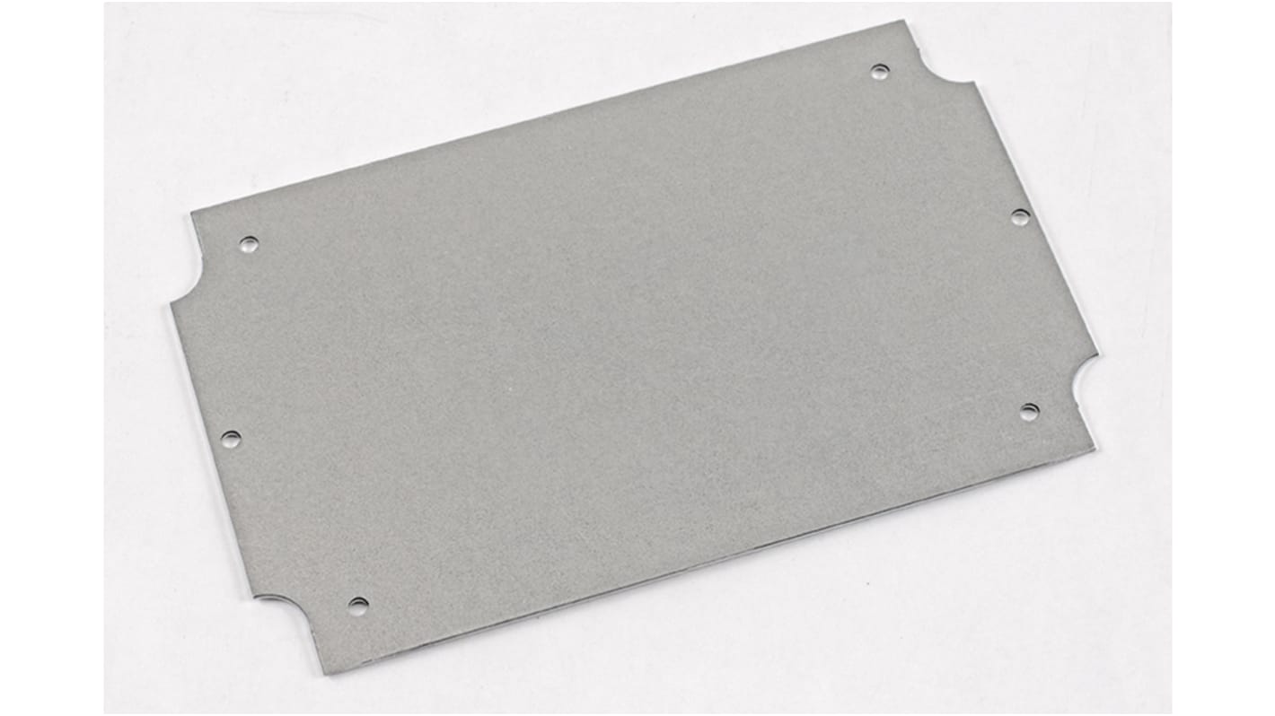 Hammond Steel Mounting Plate, 106.66mm W, 167.13mm L for Use with Flanged 1555 HF & H2F Enclosures